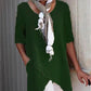 2023 Spring Fashion Solid Color Cotton Linen Pocket Tops