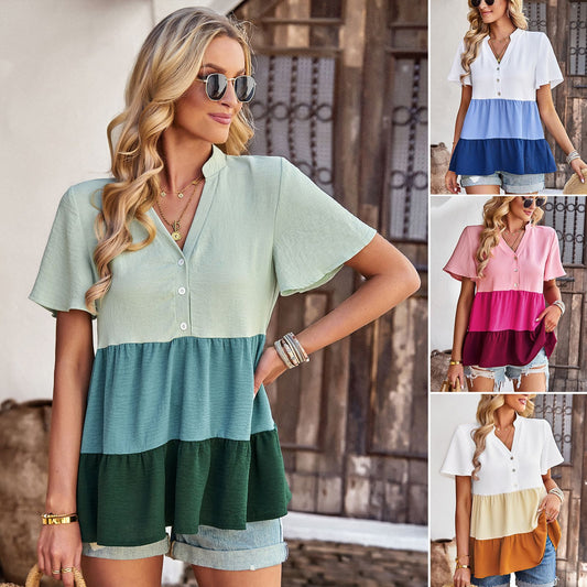 Summer Loose Casual Short-sleeved Tops