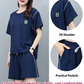 Comfortable Sports Casual 2-Piece Set Short Sleeve + Shorts