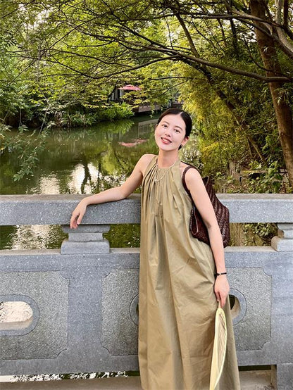 Temperament French Holiday Style Midi Dress