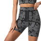 Rib-Knit High Waist Cincher Sports Leggings