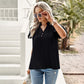 Summer V-neck ruffle short-sleeved shirt