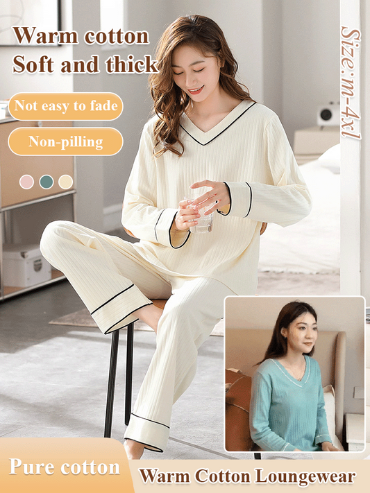 Two-piece homewear set with chest pads