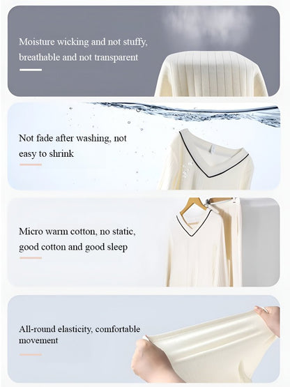 Two-piece homewear set with chest pads