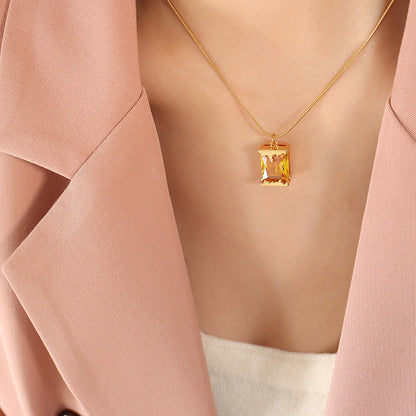 Personalized Lava Necklace & Earrings (Sizzling love)
