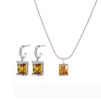 Personalized Lava Necklace & Earrings (Sizzling love)