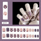 Checkerboard Nail Patch with Jelly Gum (24PCS)